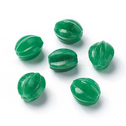 Perle naturali di giada di Myanmar / perle di giada burmese, tinto, carambola, 14x12.5~13mm, Foro: 1.6~1.8 mm