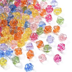 Perles en acrylique transparente, lanterne, couleur mixte, 8.5x10x9.5mm, Trou: 1.5mm, environ 1290 pcs/500 g