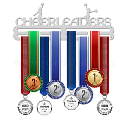 Sport-Thema-Eisen-Medaillen-Aufhänger-Halter-Anzeigen-Wandregal, mit Schrauben, Cheerleader-Muster, 150x400 mm