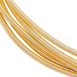 Fil de cuivre français, fil guimpeur, pour la fabrication de bijoux d'accessoires de bricolage, véritable 18k plaqué or, 200x1.6mm