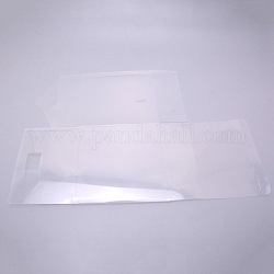 Boîte transparente en pvc, boîte-cadeau de friandises, pour la boîte d'emballage de douche de bébé de noce, Sqaure, clair, 15x15x15 cm