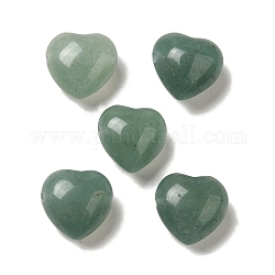 Natürlichen grünen Aventurin Perlen, Herz, 14.5~15x14.5~15x8.5 mm, Bohrung: 1.5 mm