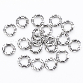 690 Anneaux Ouverts Pour Bijoux - 6 Tailles (4-12mm) En Métal Argenté Avec Boîte De Rangement