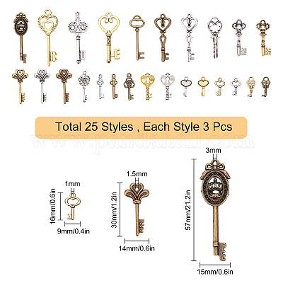 Wholesale Skeleton Key Charms.