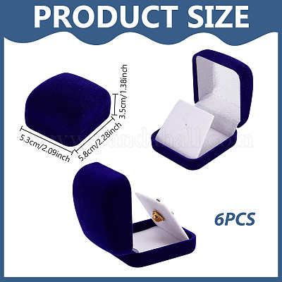 Scatole porta badge floccate&nbsp;CON-WH0816-028-1