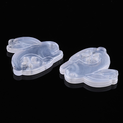 Encantos de conector de acrílico transparente&nbsp;OACR-K005-01-1
