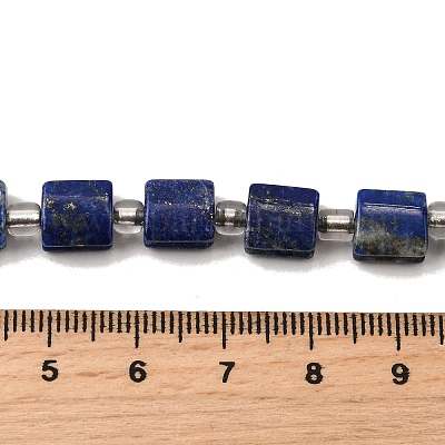 Natürlicher Lapislazuli Perlenstränge&nbsp;G-Z087-D01-1