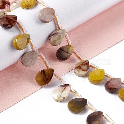 Chapelets de perles en mokaite naturel&nbsp;G-G805-B19-1