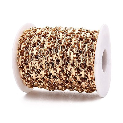 Catene a maglie ad anello tondo in lega&nbsp;LCHA-T002-01KCG-1