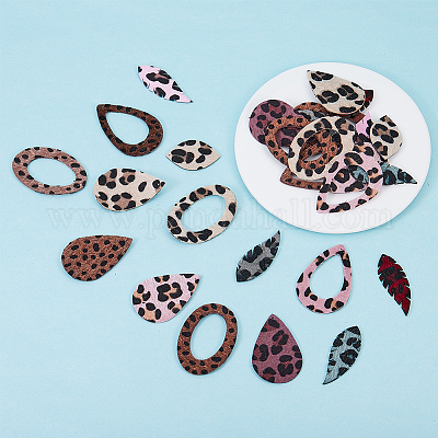 Shop SUNNYCLUE 1 Box 28pcs 14 Styles Leather Leopard Leaf Teardrop Earring  Making Charms Pendants with Hole for DIY Dangle Leather Earring Jewellery  Making Accessory for Jewelry Making - PandaHall Selected