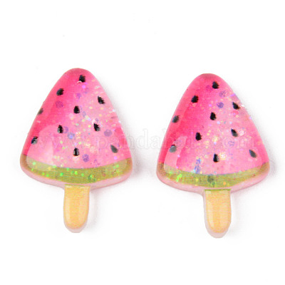 Cabochons décodés en résine&nbsp;CRES-N024-21-1