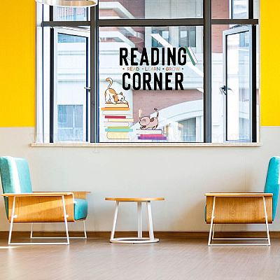 Reading corner decal, Classroom reading nook, reading corner decor