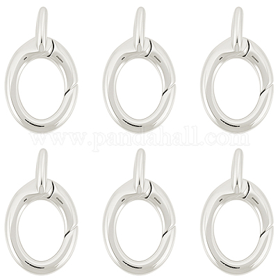 6 Stück Messing-Federtorringe&nbsp;KK-SC0008-02P-1
