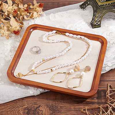 Sollbry Porte Bijoux Bague En Velours Noir - Plateau Presentoir Bijoux à 2 Niveaux, 12 Cônes