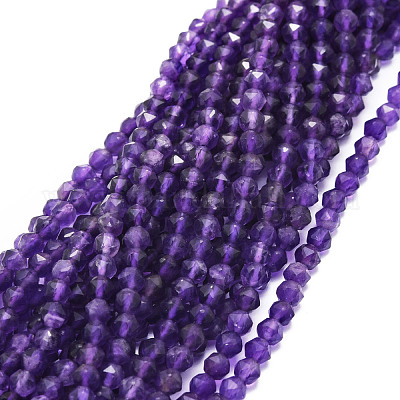  97PCS Natural Purple Agate Amethyst Beads for Jewelry