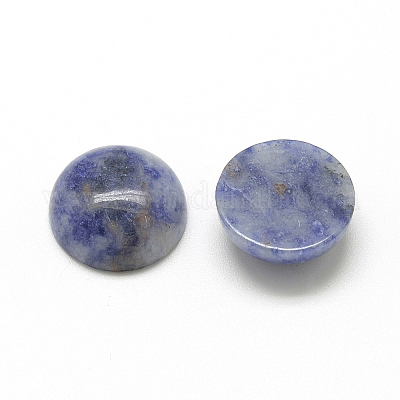 Natürliche blaue Fleck Jaspis Cabochons&nbsp;G-R416-10mm-45-1