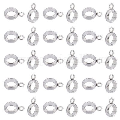 PandaHall Lot De 2280 Anneaux Ouverts En Acier Inoxydable 304 - 8