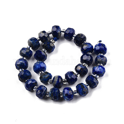Natürlicher Lapislazuli Perlenstränge&nbsp;G-N327-08B-1