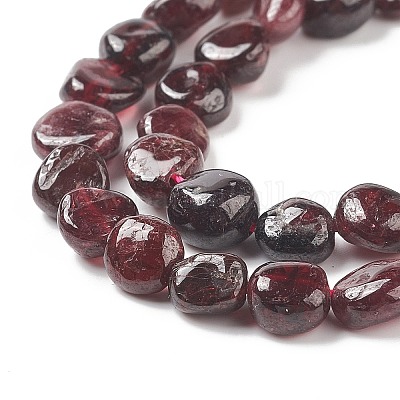 Chapelets de perles de grenat naturel&nbsp;G-L478-52-1