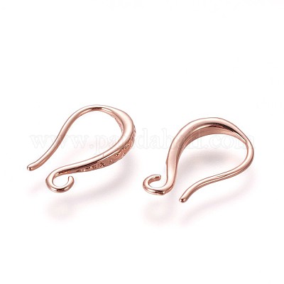 Crochets d'oreille en laiton&nbsp;KK-L177-34RG-1