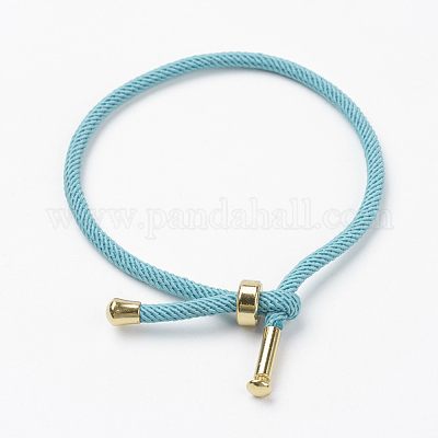 Braccialetti in cordoncino di cotone intrecciato all'ingrosso 