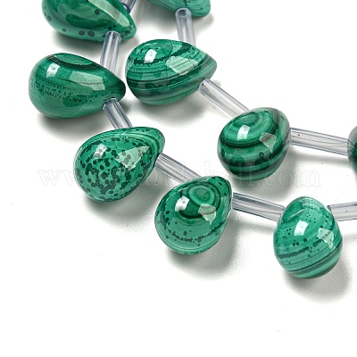 Brins de perles de malachlite naturelle&nbsp;G-Q185-A01-02-1
