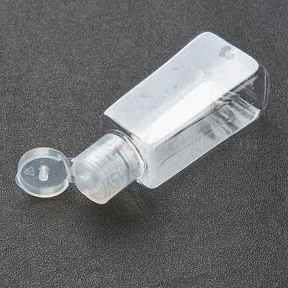 Peプラスチックスクイズボトル  シリコンカバー付き  ppプラスチック製の蓋とハンドル  ポータブル旅行の詰め替え可能なボトル  ミックスカラー  9.1~13cm MRMJ-XCP0001-06-1