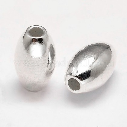 Oval 925 Sterling Silber Perlen STER-F012-19D-1