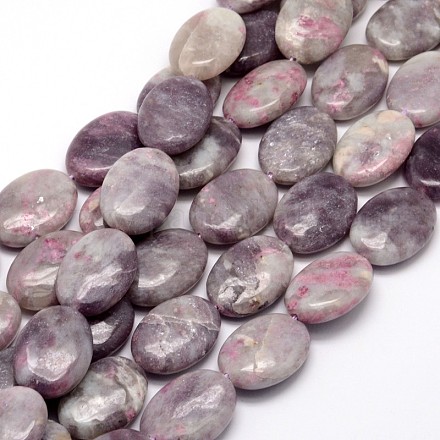 Natürliche lila Jade Perlen Stränge G-L309-01-1