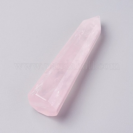 Cuentas puntiagudas de cuarzo rosa natural G-I220-09-1