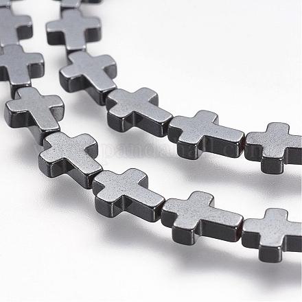 Non-magnetic Synthetic Hematite Beads Strands G-P218-16-09-1