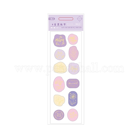 PVC-selbstklebende Siegellack-Stempelaufkleber für Hochzeitseinladungen PW-WG42527-05-1