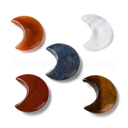 Piedras de palma de luna de piedras preciosas mixtas naturales G-M416-04-1