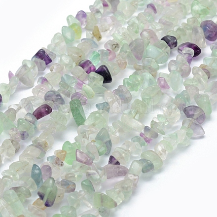 Natural Fluorite Beads Strands X-G-P332-27-1