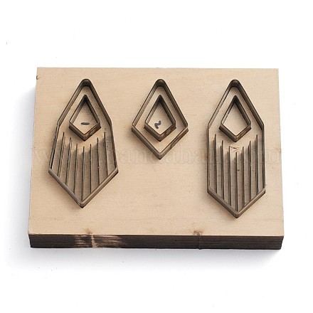 Matrices de découpe du cuir, arts polyvalents en bois pour pendentif