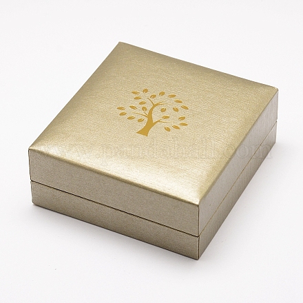 Boîtes de bracelet en plastique et en carton OBOX-L002-06-1