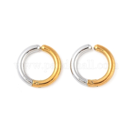 Серьги-клипсы из нержавеющей стали 304 EJEW-Z014-01G-GP-1