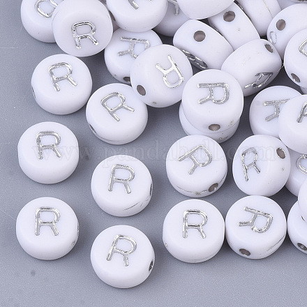 Perles acryliques plaquées X-PACR-R243-04R-1