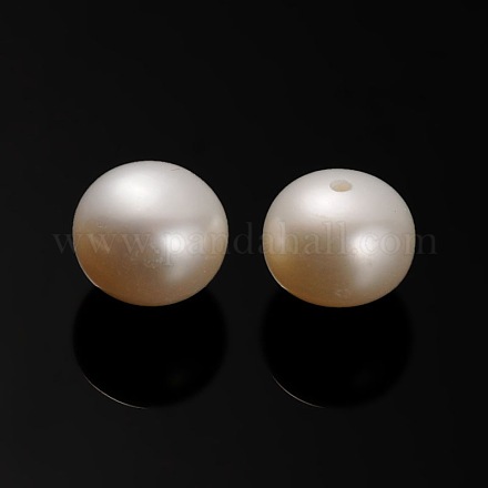 Perlas naturales abalorios de agua dulce cultivadas PEAR-E001-03-1