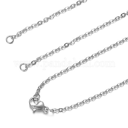 304 из нержавеющей стали кабель цепи ожерелье материалы STAS-T040-PJ208-1-40-1