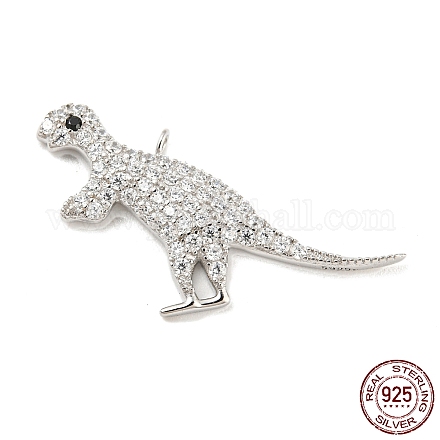 925 Sterling Silver Micro Pave Cubic Zirconia Pendants STER-Q190-05P-1