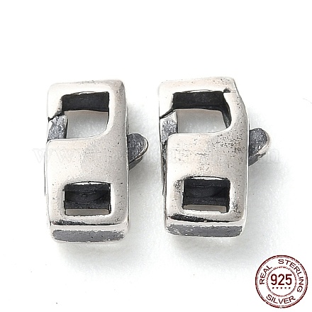 925 тайская застежка-когти из стерлингового серебра STER-D003-04B-P-1