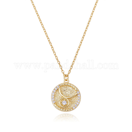 925 collana in argento sterling 12 costellazioni oroscopo oroscopo segno zodiacale collana rotonda ciondolo astrologia collana con zirconi regalo di gioielli di compleanno per donna uomo JN1089D-1