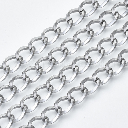304 Stainless Steel Curb Chains CHS-S001-11A-P-1