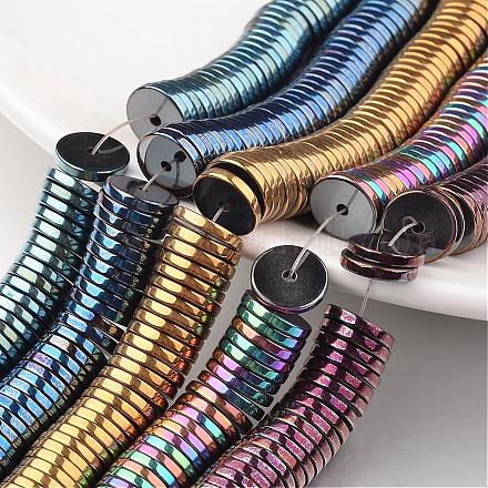 Electroplate Non-magnetic Synthetic Hematite Beads Strands G-F300-17C-1