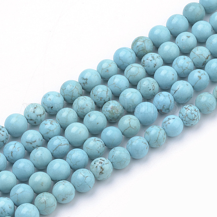 Chapelets de perles en turquoise synthétique X-G-Q953-02-4mm-1