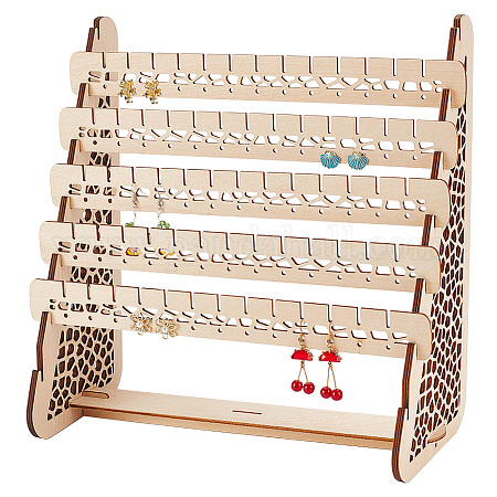 Wholesale PH PandaHall 132 Holes Earring Holder Wood Earring Stands with  Base Earring Hanger Board Stud Earring Stand Organizer Jewelry Rack Display  Earring Display Stands for Selling Retail Personal 