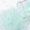 TOHO Round Seed Beads, Japanese Seed Beads, (170) Blue Topaz Dyed Transparent Rainbow, 11/0, 2.2mm, Hole: 0.8mm, about 1110pcs/bottle, 10g/bottle
