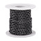 10M Aluminium Curb Chains, Unwelded, with Spool, Gunmetal, 5x3.5x1mm