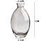 Glass Vases, for Home Desktop Decoration, Gray, 35x120mm